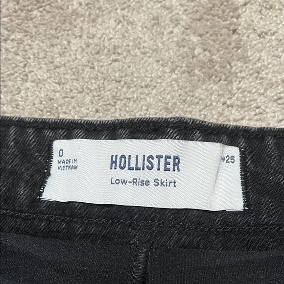 Classic Black Denim Skirt with built in shorts - Picture 2 of 4